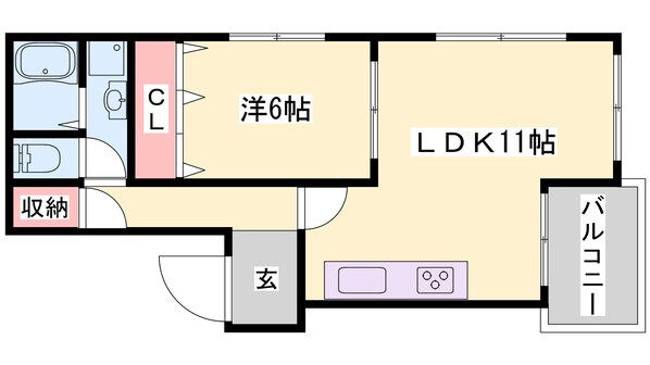 グランヴェール南車崎の物件間取画像